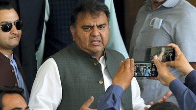 File photo of former Pakistan Information Minister and leader of Pakistan Tehreek-e-Insaf party Fawad Chaudhry. (AP) File photo of former Pakistan Information Minister and leader of Pakistan Tehreek-e-Insaf party Fawad Chaudhry. (AP)