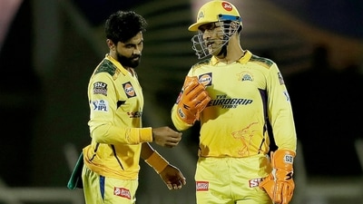 Ravindra Jadeja, captain of Chennai Super Kings with teammate MS Dhoni (PTI) Ravindra Jadeja, captain of Chennai Super Kings with teammate MS Dhoni (PTI)