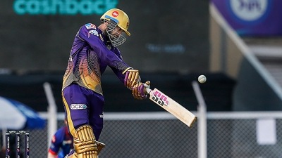Venkatesh Iyer of Kolkata Knight Riders plays a shot during match 19 of the Indian Premier League 2022 (PTI) Venkatesh Iyer of Kolkata Knight Riders plays a shot during match 19 of the Indian Premier League 2022 (PTI)