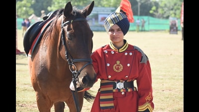 Ritu Dahiya, recently won a bronze medal at the All India Police Equestrian Championship and Police Duty Meet at Indo-Tibetan Border Police’s Basic Training Centre in Bhanu, Haryana. Ritu Dahiya, recently won a bronze medal at the All India Police Equestrian Championship and Police Duty Meet at Indo-Tibetan Border Police’s Basic Training Centre in Bhanu, Haryana.