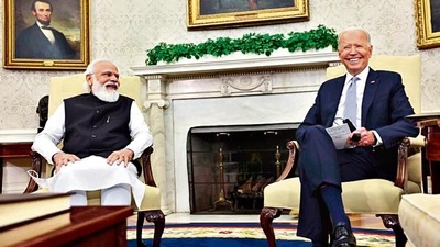 India and the United States’ differences in position on the Ukraine-Russia conflict haven’t undermined their ties yet. (Reuters) India and the United States’ differences in position on the Ukraine-Russia conflict haven’t undermined their ties yet. (Reuters)