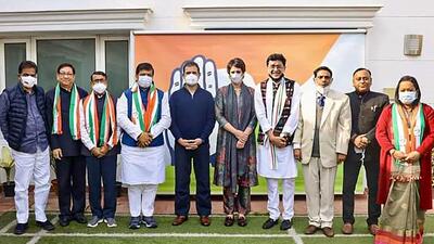In February, former BJP MLAs Sudip Roy Barman and his old associate Asish Kumar Saha moved back to the Congress, the party they had left to join Trinamool Congress (TMC) in 2016. (PTI) In February, former BJP MLAs Sudip Roy Barman and his old associate Asish Kumar Saha moved back to the Congress, the party they had left to join Trinamool Congress (TMC) in 2016. (PTI)