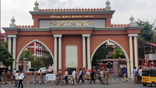 Madras high court judges inspected the locations and tracks where elephants were run over by trains, honeybee alarm system, site for hanging solar fencing proposed by the Railways and existing ramps across the tracks for elephant crossing (HT file)