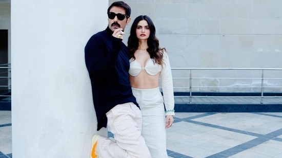 Always the one to set the fashion police on immediate alert, Bollywood's hottest couple Gabriella Demetriades and Arjun Rampal once again set the Internet on fire and their sultry dressing in the latest photoshoot are proof. (Instagram/gabriellademetriades)