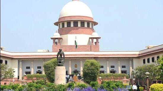 Several petitions challenging Andhra Pradesh Reorganisation Act were filed in the Supreme Court in 2014 and they are pending. (HT Photo)