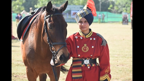 Ritu Dahiya, recently won a bronze medal at the All India Police Equestrian Championship and Police Duty Meet at Indo-Tibetan Border Police’s Basic Training Centre in Bhanu, Haryana.