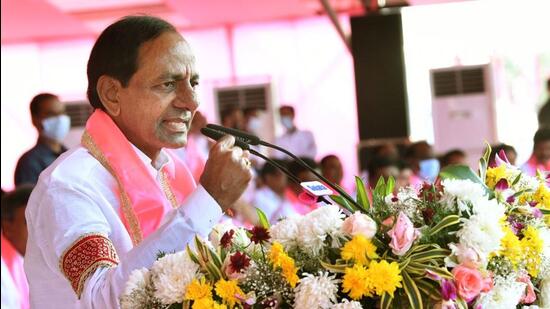 The race to the Telangana assembly elections seems to have already heated up with several political parties vying with one another to emerge as a potential alternative to the ruling Telangana Rashtra Samithi (TRS). (HT Photo)