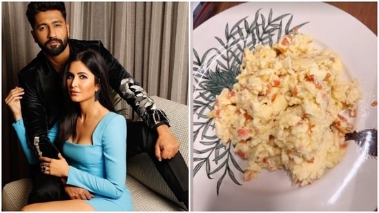 Katrina Kaif treated Vicky Kaushal to some scrambled eggs. Katrina Kaif treated Vicky Kaushal to some scrambled eggs.