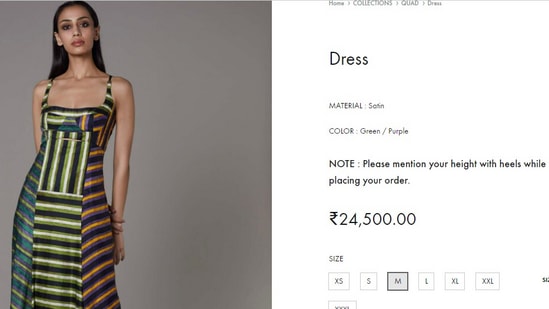 Price of Mira Rajput's dress.(saakshakinni.com)