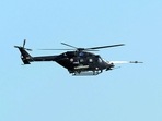 Helina was successfully tested from a helicopter at high altitude ranges, in Pokhran. (A. Bharat Bhushan Babu Twitter) Helina was successfully tested from a helicopter at high altitude ranges, in Pokhran. (A. Bharat Bhushan Babu Twitter)