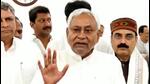 Bihar chief minister Nitish Kumar speaks to media in Patna on Monday. (Santosh Kumar/HT) Bihar chief minister Nitish Kumar speaks to media in Patna on Monday. (Santosh Kumar/HT)