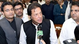 Ousted Pakistani prime minister Imran Khan.&nbsp;