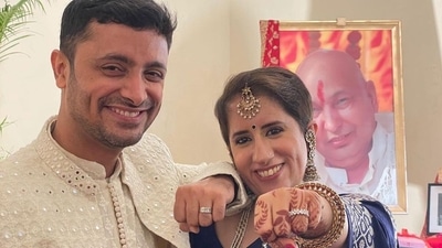 Guneet Monga is engaged to Sunny Kapoor. Guneet Monga is engaged to Sunny Kapoor.