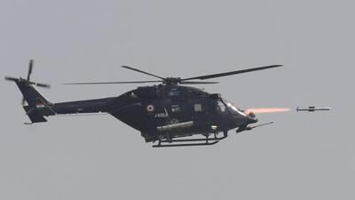 The Helina guided missile system, has all-weather day and night capability and can knock out enemy tanks with conventional and explosive reactive armour. (Twitter/SpokespersonMoD)
