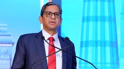 CJI Ramana said retirement from the judiciary would not mean his retirement from public life. (ANI) CJI Ramana said retirement from the judiciary would not mean his retirement from public life. (ANI)