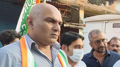 Congress candidate from Sanquelim assembly segment, who contested against BJP’s Pramod Sawant, was arrested by the police on Monday (Twiter/raviboseraj) Congress candidate from Sanquelim assembly segment, who contested against BJP’s Pramod Sawant, was arrested by the police on Monday (Twiter/raviboseraj)