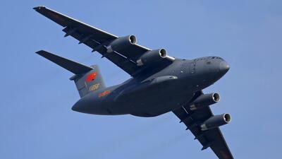 A Y-20 transport aircraft of People’s Liberation Army (PLA) Air Force performs during the 12th China International Aviation and Aerospace Exhibition, also known as Airshow China 2018, in Zhuhai city. (AP/FILE) A Y-20 transport aircraft of People’s Liberation Army (PLA) Air Force performs during the 12th China International Aviation and Aerospace Exhibition, also known as Airshow China 2018, in Zhuhai city. (AP/FILE)