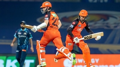 Sunrisers Hyderabad Kane Williamson and Abhishek Sharma running between the wicket during a IPL 2022 match between Sunrisers Hyderabad and Gujarat Titans (ANI) Sunrisers Hyderabad Kane Williamson and Abhishek Sharma running between the wicket during a IPL 2022 match between Sunrisers Hyderabad and Gujarat Titans (ANI)