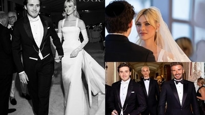 David Beckham and Victoria Beckham's son Brooklyn married actor Nicola Peltz on Saturday. David Beckham and Victoria Beckham's son Brooklyn married actor Nicola Peltz on Saturday.