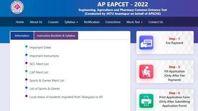 AP EAPCET 2022 registration begins