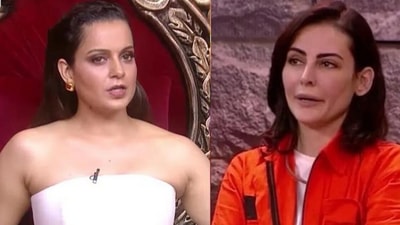 Kangana Ranaut replied to a fan's question about Mandana Karimi's secret. Kangana Ranaut replied to a fan's question about Mandana Karimi's secret.
