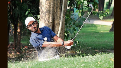 Chandigarh’s Yuvraj Sandhu will be taking part in the TATA Steel PGTI Players Championship 2022 from Tuesday. (Ravi Kumar/HT) Chandigarh’s Yuvraj Sandhu will be taking part in the TATA Steel PGTI Players Championship 2022 from Tuesday. (Ravi Kumar/HT)
