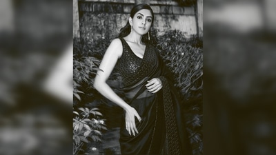 Styled by Rahul Vijay, Rakul Preet's hair was donned by Deepali Dilip Deokar and makeup by Lochan. (Instagram/@mrunalthakur) Styled by Rahul Vijay, Rakul Preet's hair was donned by Deepali Dilip Deokar and makeup by Lochan. (Instagram/@mrunalthakur)