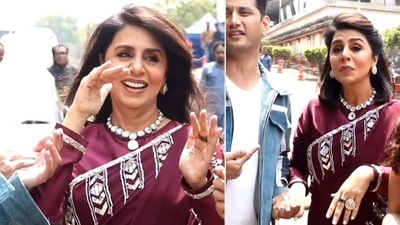 Neetu Kapoor spotted on sets of Dance Deewane Juniors on Monday. Neetu Kapoor spotted on sets of Dance Deewane Juniors on Monday. 