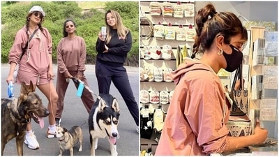 Priyanka Chopra enjoys 'Sunday with the girls and pups' in shorts and jacket with pigtails in Los Angeles: See pics Priyanka Chopra enjoys 'Sunday with the girls and pups' in shorts and jacket with pigtails in Los Angeles: See pics