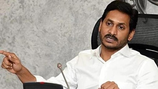 YSRC party president and Andhra Pradesh chief minister YS Jagan Mohan Reddy.(HT file)