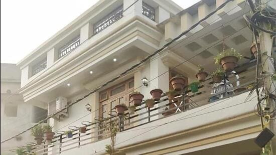 The house of Rupak Kumar in Patna. (HT Photo)