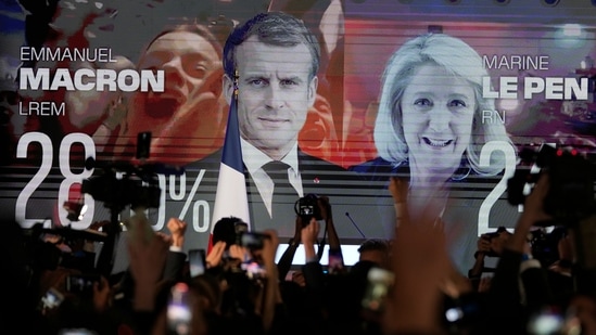 In 2017, there was a run-off between Macron and Le Pen in the second round, which the former won handsomely. The run-off on April 24 may thus seem like a repeat of the last elections in 2017.&nbsp;(AP)