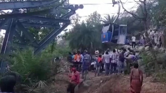 A couple was seriously injured after they tried to jump from a cable car following the incident.(ANI)