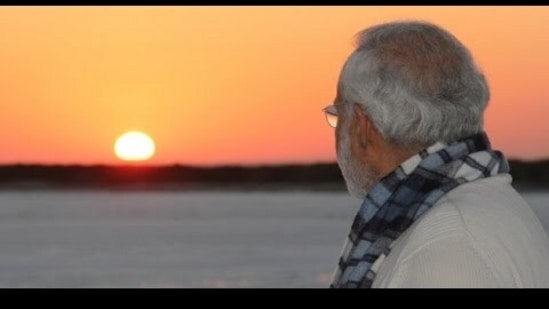 PM Narendra Modi at Kutch border in Gujarat. PM Narendra Modi at Kutch border in Gujarat.