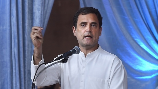 Congress leader Rahul Gandhi.(PTI)