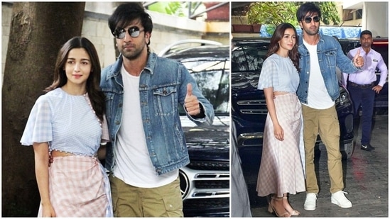 Alia Bhatt and Ranbir Kapoor set couple goals as they twin in royal blue  outfits