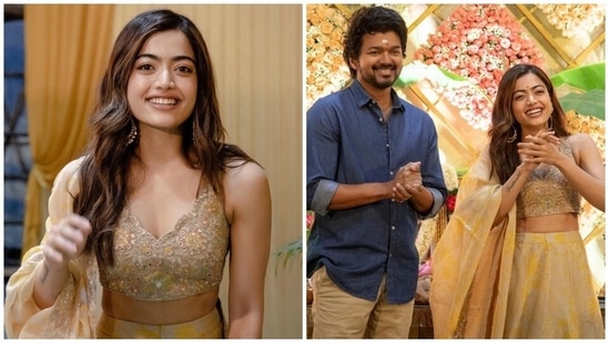 Rashmika Mandanna stuns in floral printed lehenga for new pics, fan says 'Welcome to Thalapathy 66': See here