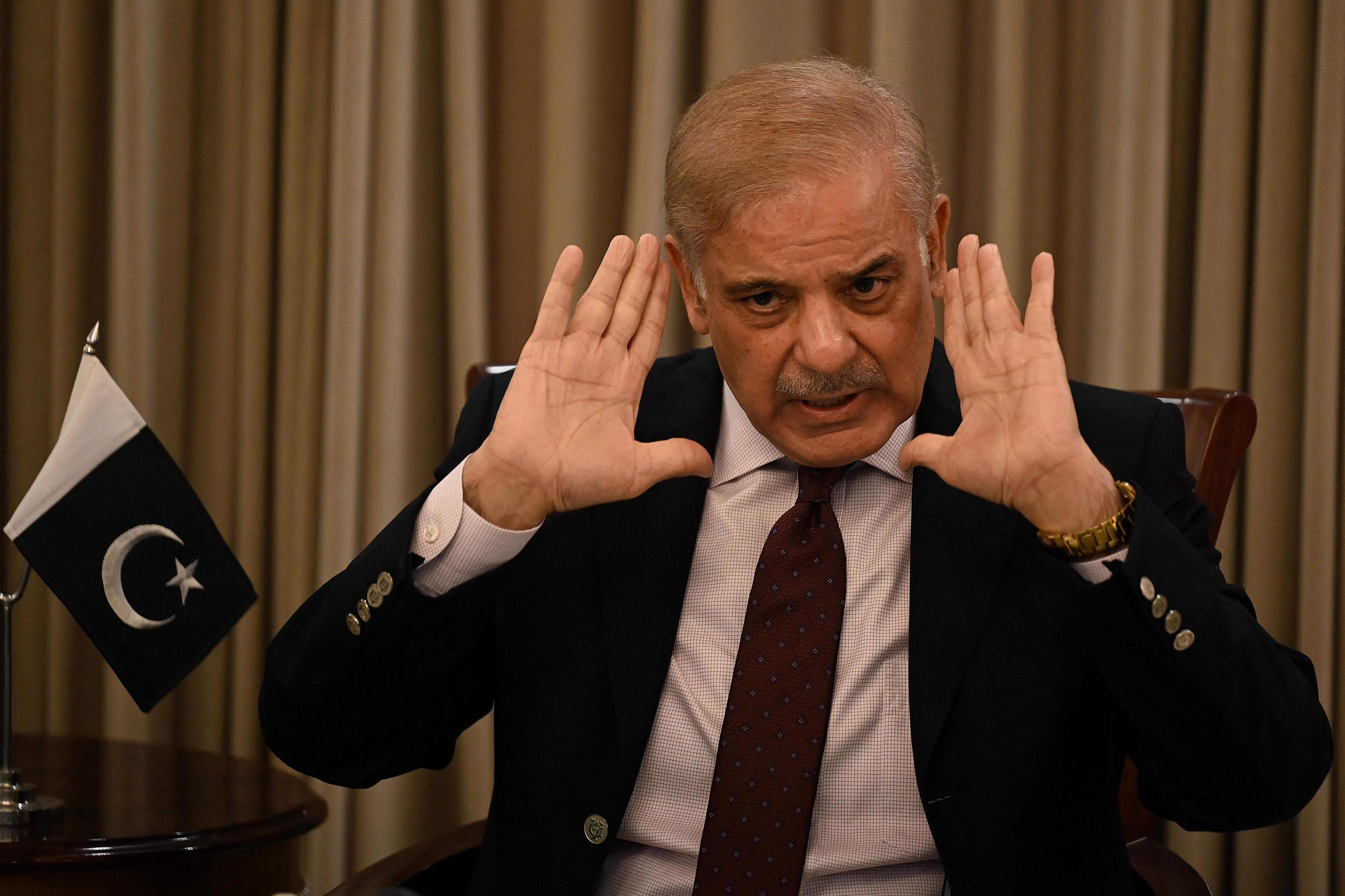 Pakistan's newly elected Prime Minister Shehbaz Sharif. (AFP file photo) Pakistan's newly elected Prime Minister Shehbaz Sharif. (AFP file photo)