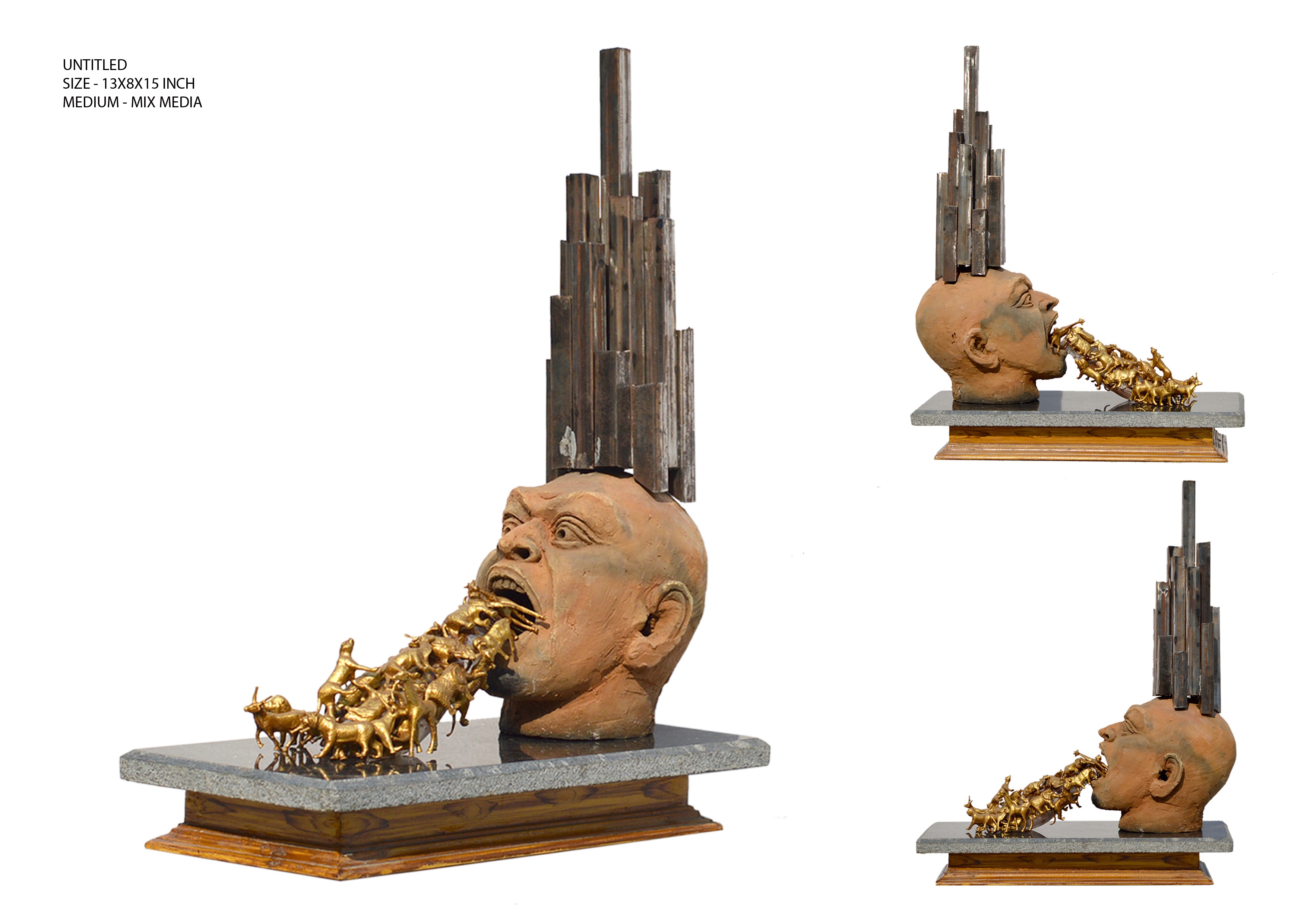 A sculpture by Jitendra Prajapati.