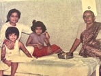 Priyanka Chopra with her mom Madhu Chopra, grandmother and friend. Priyanka Chopra with her mom Madhu Chopra, grandmother and friend.