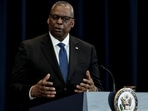 Defense Secretary Lloyd Austin speaks at a news conference during the fourth U.S.-India 2+2 Ministerial Dialogue at the State Department in Washington, Monday, Defense Secretary Lloyd Austin speaks at a news conference during the fourth U.S.-India 2+2 Ministerial Dialogue at the State Department in Washington, Monday, 