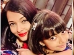 Aishwarya Rai with her daughter Aaradhya Bachchan.