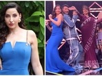 Nora Fatehi in elegant blue gown has a blast with Neetu Kapoor on Dance Deewane Juniors set: Watch videos and pics Nora Fatehi in elegant blue gown has a blast with Neetu Kapoor on Dance Deewane Juniors set: Watch videos and pics