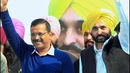 Punjab CM Bhagwant Mann held a meeting with AAP chief Arvind Kejriwal in Delhi on Tuesday. (PTI FILE PHOTO)