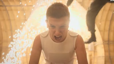 Millie Bobby Brown in Stranger Things 4.