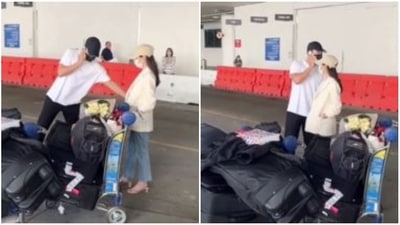Hyun Bin and Son Ye-jin arrived in Los Angeles for their honeymoon.