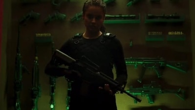 Kangana Ranaut in a still from the teaser of Dhaakad.