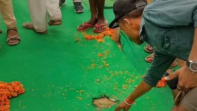 The blast occurred barely 20 feet from the stage from where Bihar chief minister Nitish Kumar was meeting around 250 people at Silao in his home district Nalanda. (PTI) The blast occurred barely 20 feet from the stage from where Bihar chief minister Nitish Kumar was meeting around 250 people at Silao in his home district Nalanda. (PTI)