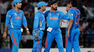 Harbhajan Singh, MS Dhoni, Zaheer Khan and Yuvraj Singh during the 2011 World Cup. (Getty) Harbhajan Singh, MS Dhoni, Zaheer Khan and Yuvraj Singh during the 2011 World Cup. (Getty)