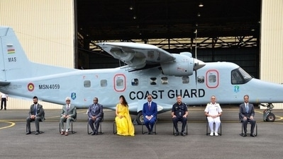 First commercial flight of made-in-India Dornier plane on Dibrugarh-Pasighat route on April 12 (ANI)